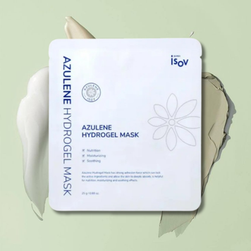 Гидрогелевая маска для питания и успокаивания кожи лица, Isov Azulene Hydrogel Mask 20108 фото